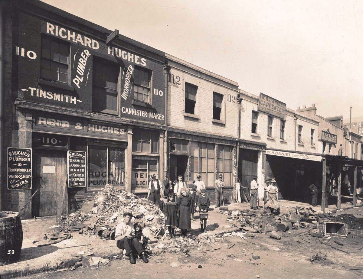 120 years old photo of cleaning of plague-infected houses at Sydney in Australia during the outbreak of third plague pandemic was taken in 1900 AD.