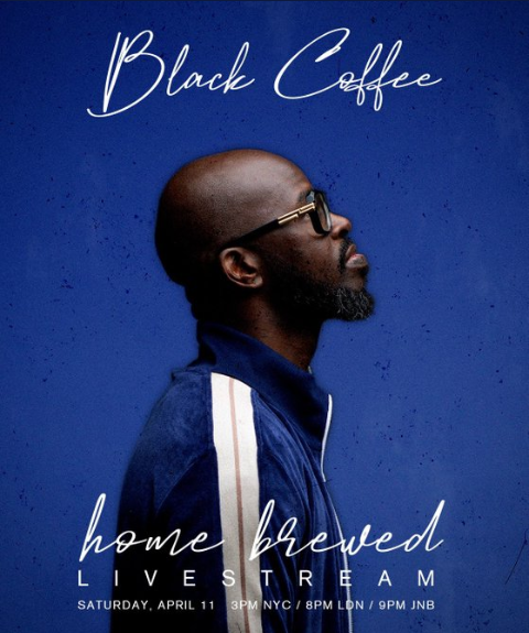 LoversofhouseSA's tweet photo. @RealBlackCoffee is back and streaming for a cause! Have you already donated to CoronaCareSA in my push against COVID-19? We need your help...every amount, small or large can make a huge positive impact. #WeAreOne https://t.co/WJv4IT8ZYl
