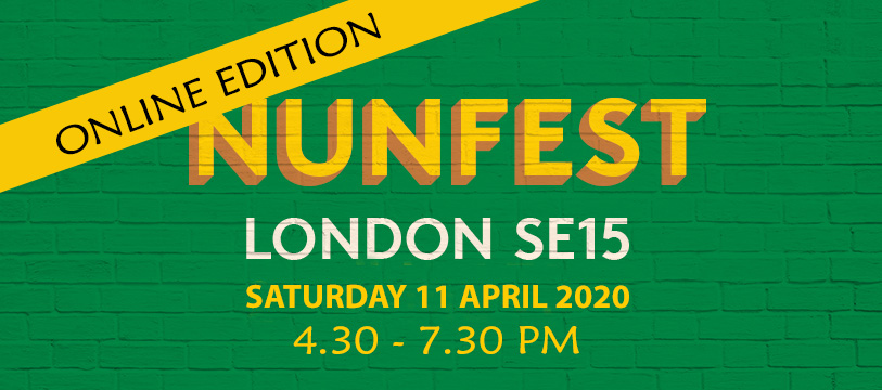 We're taking #NunfestLondon online. It was supposed to be tomorrow, so it will be tomorrow!! Fundraising for <a href="/NunheadKnocks/">Nunhead Knocks</a> and @helpmusicians

Grab a ticket now - this will give you access to the ZOOM link. eventbrite.co.uk/e/nunfest-onli…  

PS: please tell your friends! #EasterAtHome