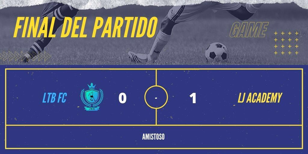 ⚽️ RESULTADO Y CRÓNICA ⚽️

Partido que se decidió por pequeños detalles. Partido muy bonito ante un rival que también mejora. Muy buenas sensaciones ante un equipo que dará de que hablar.

#LTBFC 0 - 1 <a href="/AcademyLJ/">LJ ACADEMY</a>