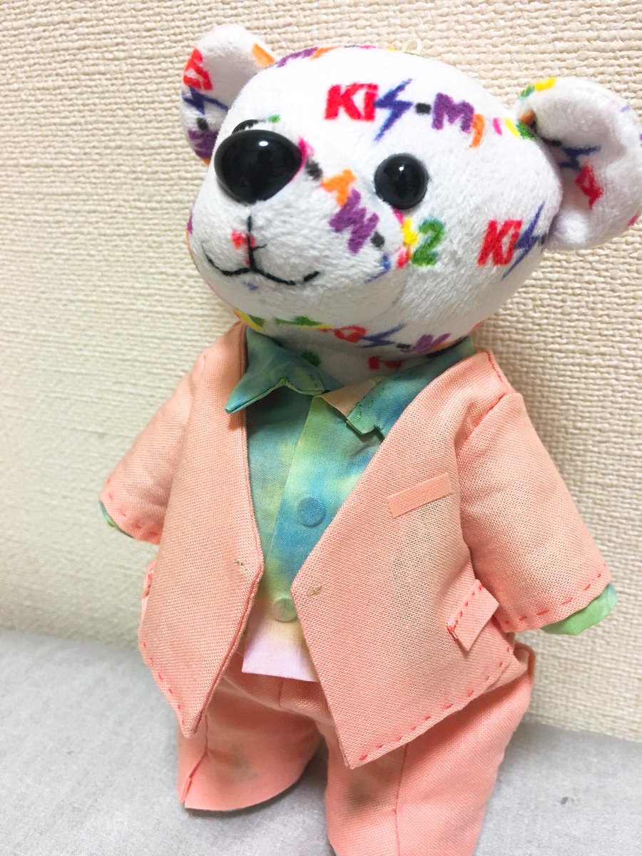 ウェンディ キスマイ アルバムto Y2 二階堂くん衣装 キスマイベア 型紙はことろさん Cotoro Net のダッフィ用のものを縮小していつも使っています