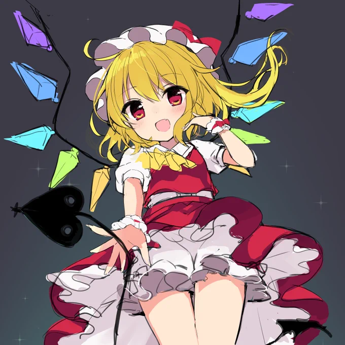 フランちゃんウフフな絵を描いてるぞ 