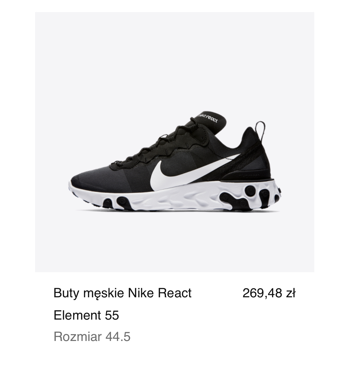 p_imik's tweet photo. Ale przeceny na @Nike  to są świetne. Wpadły #NikeReactElement55 https://t.co/c9BouuS90z