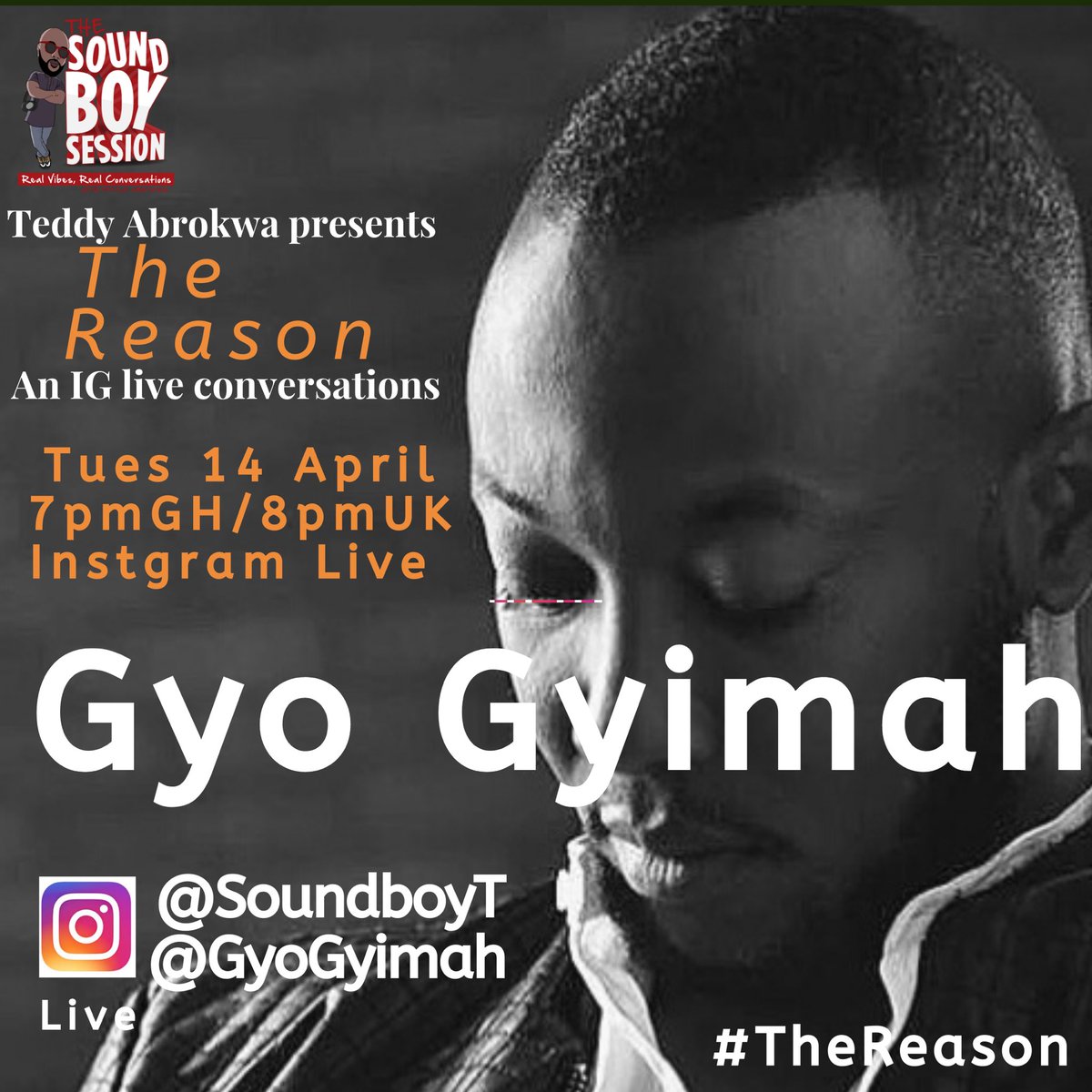 SoundboyT's tweet photo. Looking forward to this one with bro @GYOGYIMAH #TheReason with the man with the dopest lens and direction in the game 💯 https://t.co/7FcTdSifGj