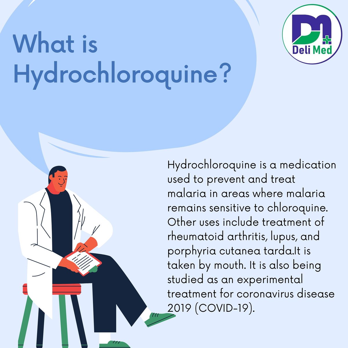 DeliMedApp's tweet photo. What is HCQS ? https://t.co/aQI5a1y6ai