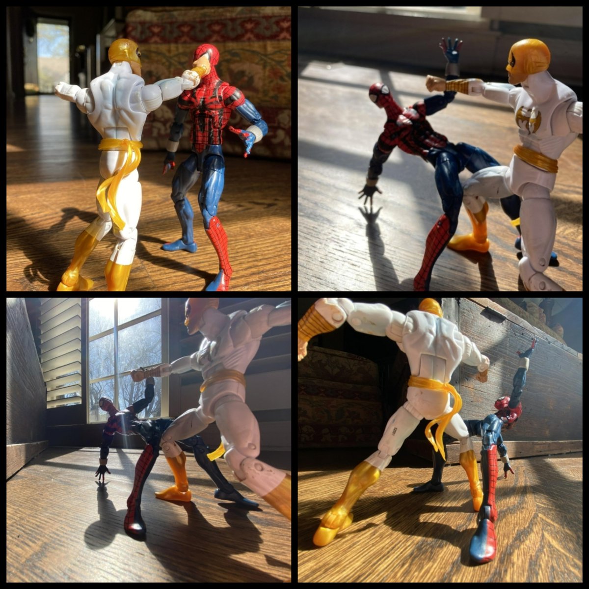 RElyachar's tweet photo. So, this is TOTALLY COOL! A photo student using perspective and angles to create this EPIC fight scene. What a delight for this Friday morning! I'm thinking he needs to write a script for this...@creatinglive @MustangsOfBVN #artathomechallenge https://t.co/ECIfzaj45T