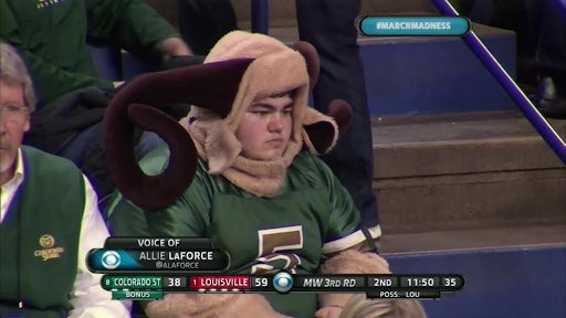 kmcorder's tweet photo. I wonder how Ram Boy is doing with no #ncaatournament this year and the #Quarantine @ColoradoStateU @armitsteadzach #RamBoy https://t.co/HUEn6MBBLj