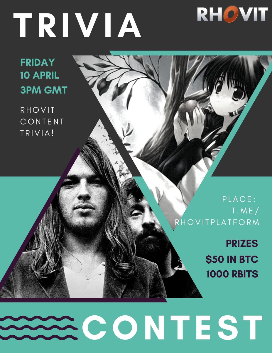 Trivia Contest starts in 28 minutes!

t.me/rhovitplatform

Win #BTC and Rbit Prizes!

#Trivia #airdrop

To play sign up for a Rhovit account at rhovit.com

Questions are a scavenger hunt through Rhovit content!