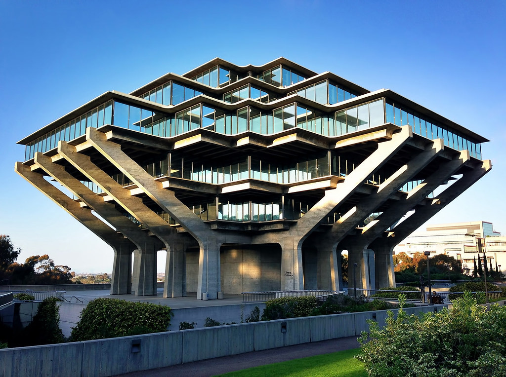 "Windowless." "Grim." "Dark." "Boring."The Geisel Library at UCSD cordially invites you to go fuck yourself.