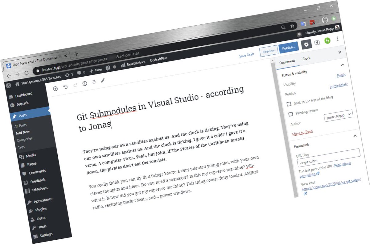 rappen's tweet image. So, it&apos;s happening...
#git #submodule #dynamics #staytuned