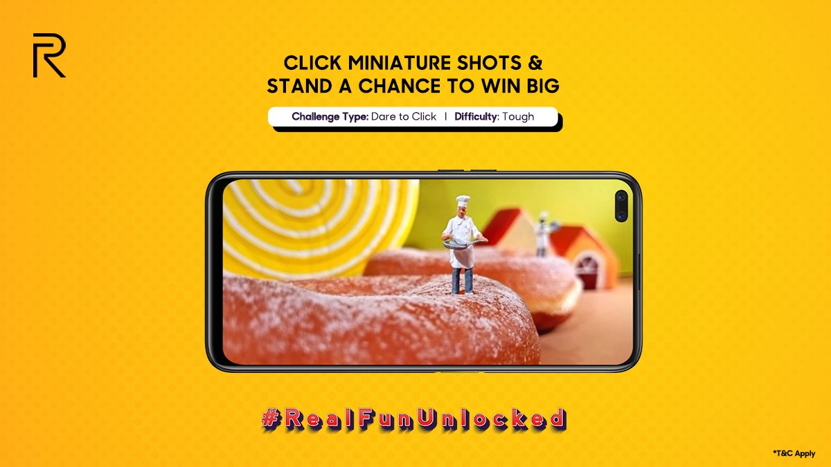 realmeIndia's tweet photo. Let the photographer within you shine, even when you're not outdoors.
Click miniature shots, RT &amp; reply with your entries today before 12 AM using #RealFunUnlocked.
#Contest winner gets a #realmeBudsWireless.
*T&amp;C Apply
https://t.co/ygBwIrcrTn https://t.co/5p7qQvwy9m