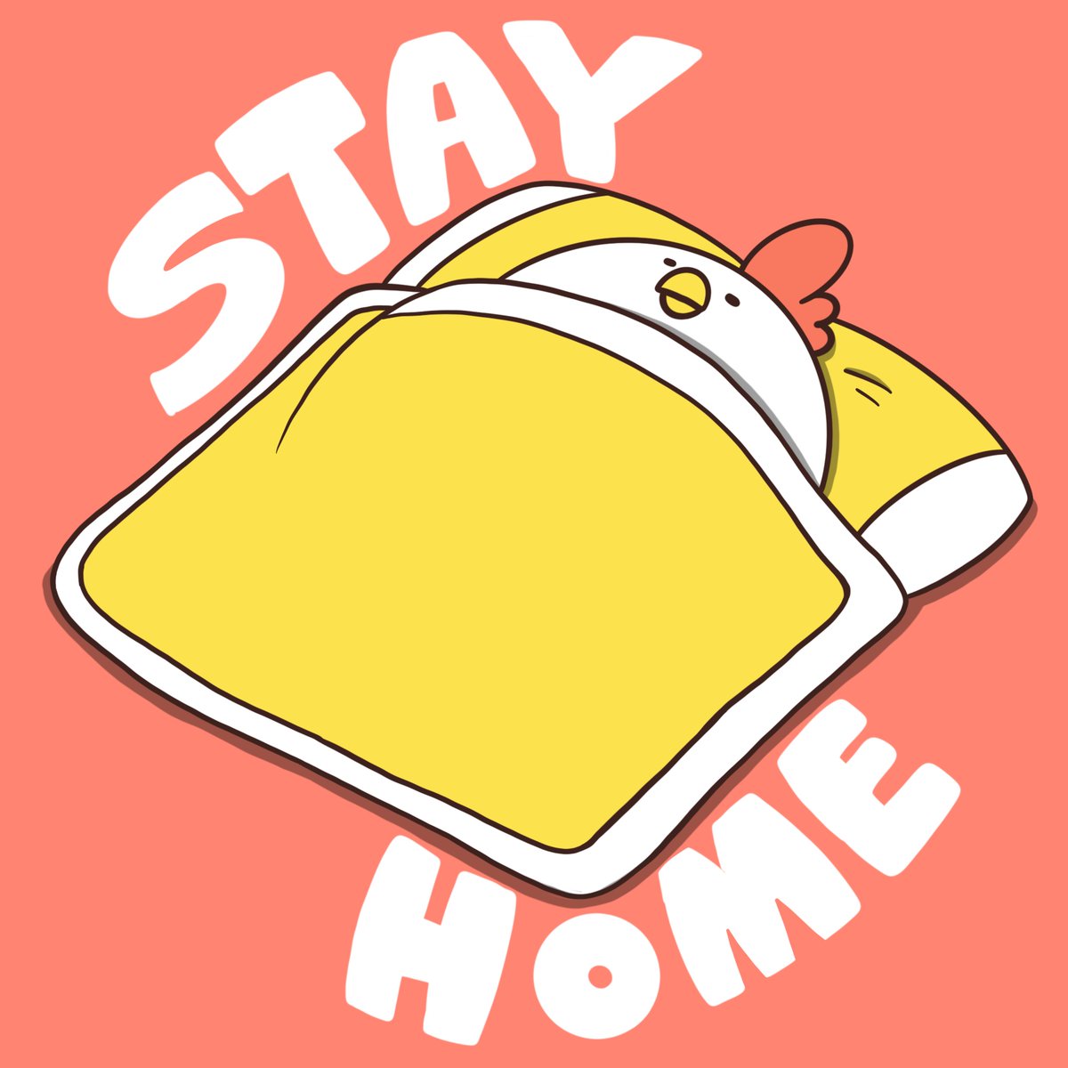 「STAY HOMEアイコンです 」|橋本ナオキ / 会社員でぶどりのイラスト