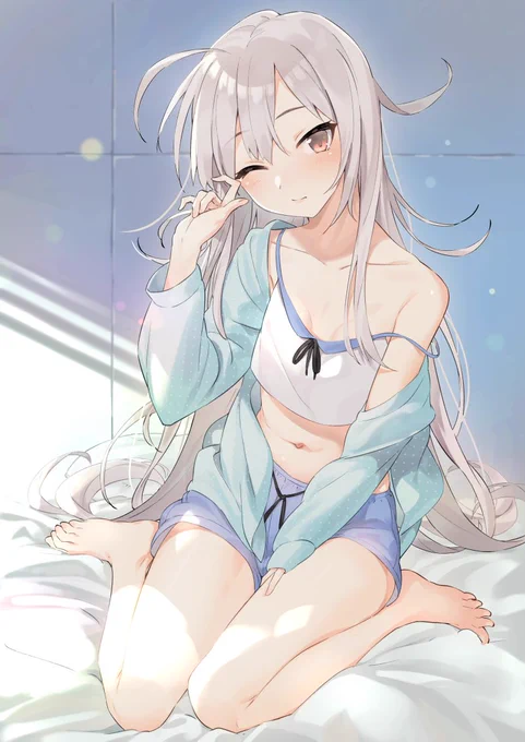 起きたら可愛い白髪ちゃんがいる生活したい 