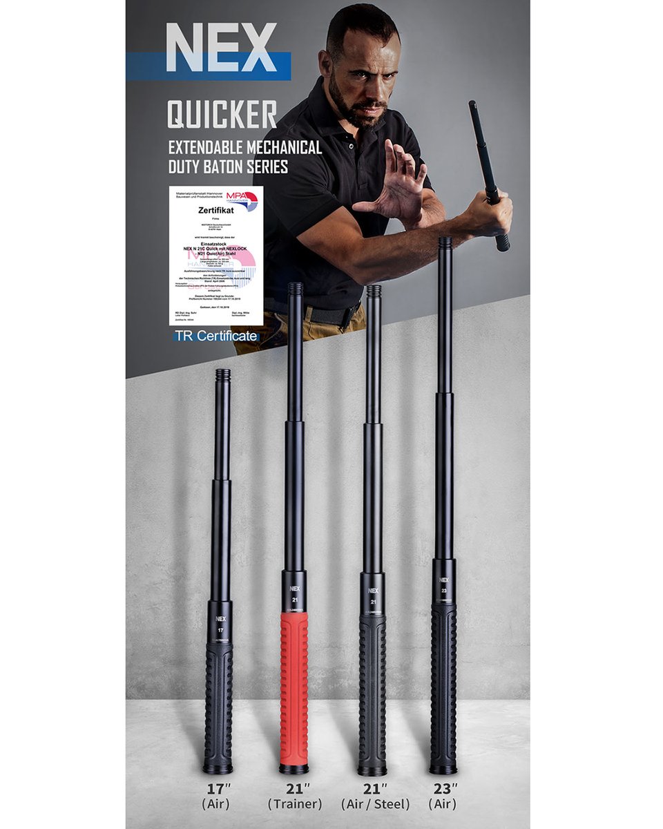 nextorchlight's tweet photo. Our most sturdy and powerful #baton, they are #Quicker, #NEX Extendable #Mechanical #Duty Baton Series.โ๏ธ๐
Learn More>> https://t.co/1NQM01K5T0
#NEXTORCH #NEXbaton #NEXLOCK #tactical #military #police #defense #lawenforcement #selfdefense #EDC #tools #gears #safety #safetyfirst https://t.co/2tukT6kbiA