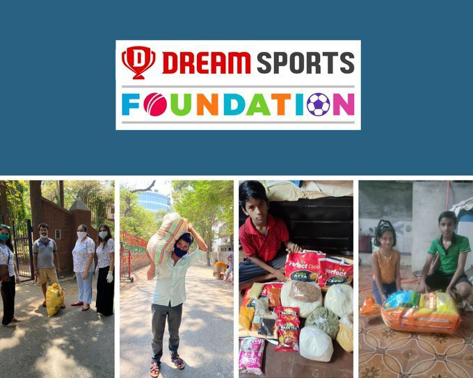 Dream11's tweet photo. For the last 14 days, we have donated CRORES via @TheDSFofficial to @PMCares, @CMOMaharashtra, @FeedingIndia &amp; @angelxpressorg, who have fed 60,000+ people with our funds. Let’s all join hands to help our great nation come out of this stronger! #IndiaJeetega #Dream11Cares https://t.co/ekSfYJZCs8