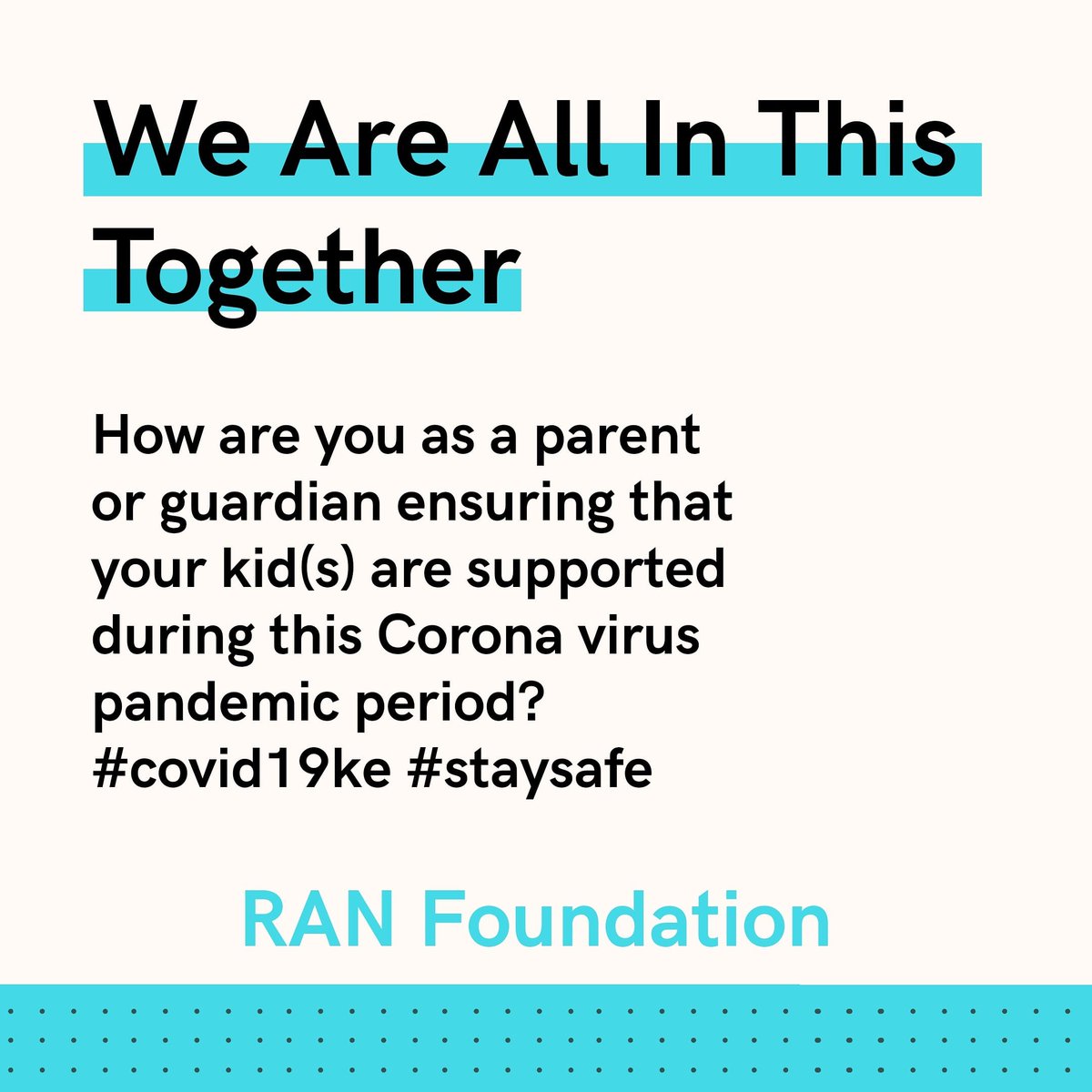 RanInitiative's tweet photo. Check out our Instagram and Facebook page to read on how you as a parent/guardian can support your child or children during this covid-19 pandemic. 
#covid19 #covid19kenya
#ranintiative 

https://t.co/PCn98IAC58

https://t.co/OHs84dML23 https://t.co/VScdQVrMsc