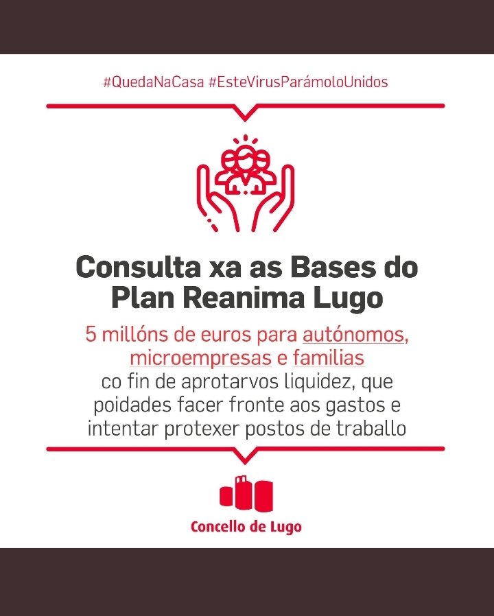 ana_abelleira's tweet photo. O @concellodelugo traballa para que ninguén quede atrás. O goberno de @LaraMendezLopez invirte 5millóns para paliar os efectos económicos, sociais e persoais do #COVIDー19 #AhoraTocaLucharJuntos #AhoraTocaLucharJuntas https://t.co/tVEzpqWweX