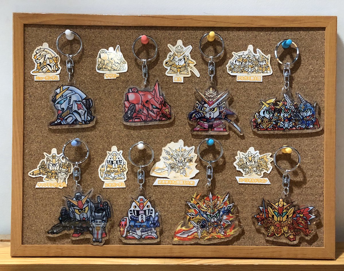 Berial Twitter પર Sdガンダム アクリルキーホルダー 開封してダイソーのコルクボードと画鋲でディスプレイしてみました 二色刷りの イラストはアクキーの大箱をカットして貼りましたv Sdガンダム Sdガンダムインテリア部 Berial Twitter પર Sdガンダム アクリルキーホルダー 開封してダイソーのコルクボードと画鋲でディスプレイしてみました 二色刷りの イラストはアクキーの大箱をカットして貼りましたv Sdガンダム Sdガンダムインテリア部