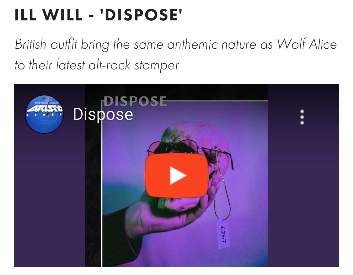 Big thanks to <a href="/MysticSons/">MYSTIC SONS</a> for featuring ‘Dispose’ on their New Music Discovery blog 🤍 check it out below !!

🔗: mysticsons.com/article/new-mu…