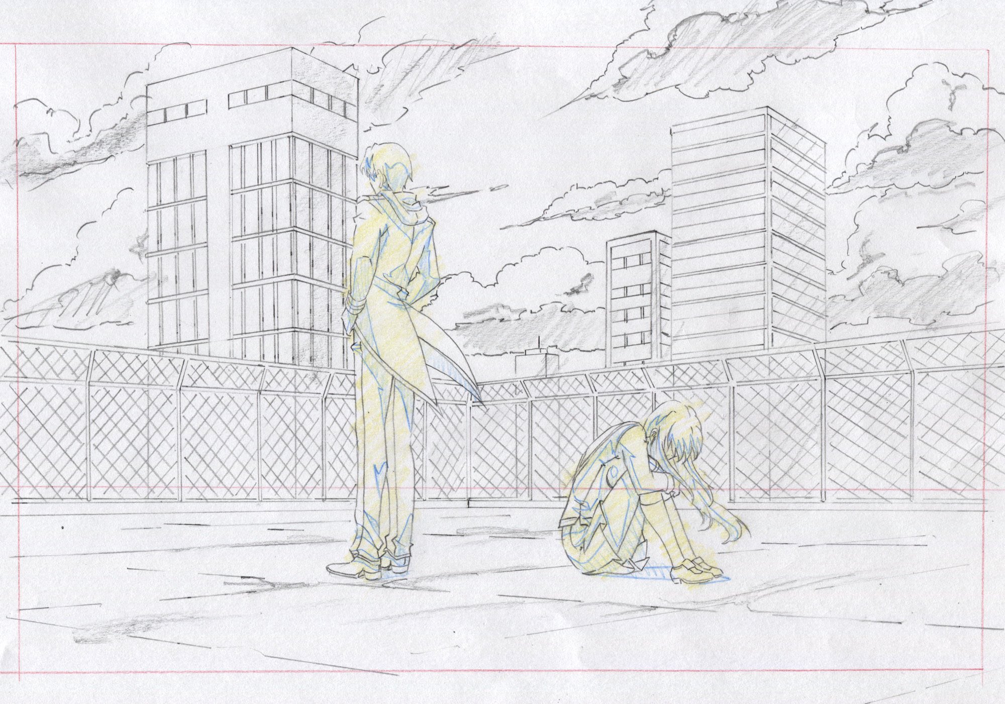 ディ 背景の塗り練習用の素材にとサクッと描いてみました W T Co Smsnj3tlhi Twitter