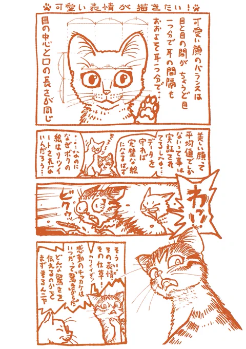 描き猫(カキネコ)⑧ カキネコくん素っ裸の秘密(><; 