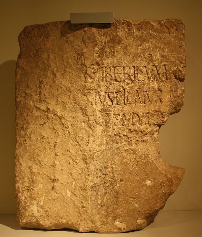 For  #GoodFriday, the Pilate stone, a damaged limestone block and which mentions Pontus Pilate, the  #Roman Prefect of Judea from AD26-36. This stone, found at the archaeological site of Caesarea Maritima in 1961 is the earliest surviving, and only contemporary record of Pilate.