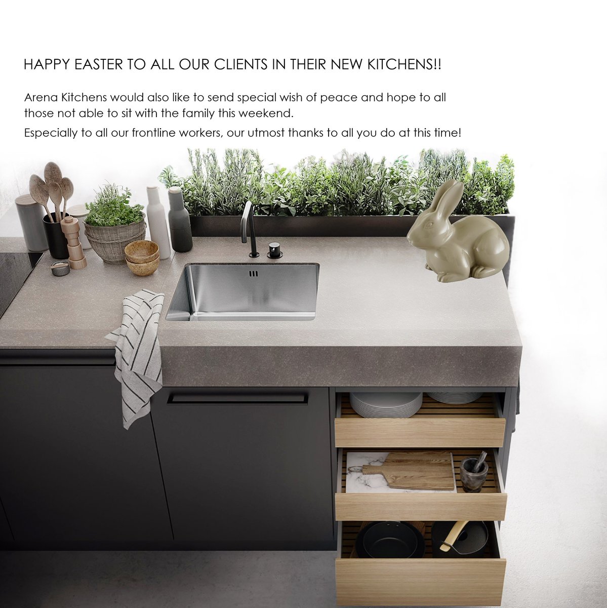 ArenaKitchens's tweet photo. ☀️🐰 HAPPY EASTER  WEEKEND! 🐰☀️

#siematic #easterkitchen #familymeal #homecooking #kitchendeisng #ligneroest #panpan #siematic #urban
 #covid-19 #stayhome #stayhomethiseaster https://t.co/sU3fzbjXdv