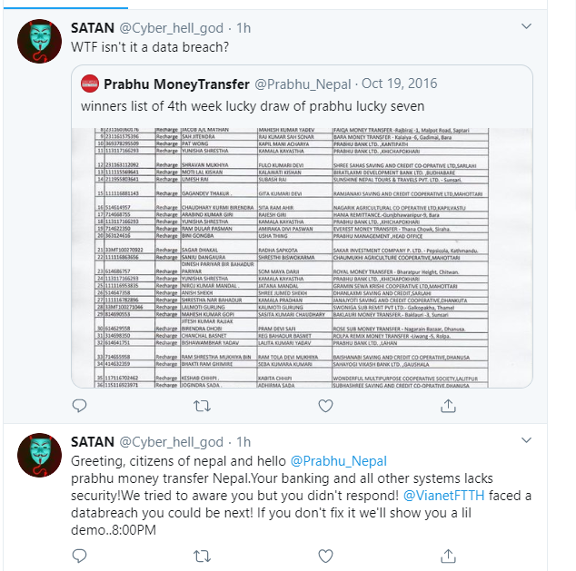 Real Face of online application of Nepal
#ITNepal #databreach