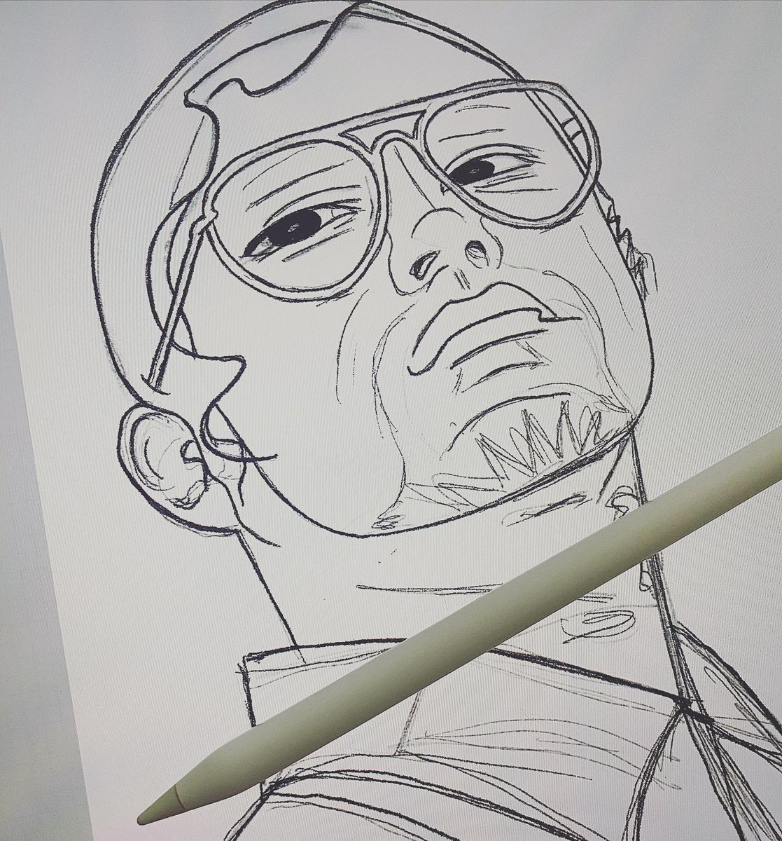 Sigi Wimala (@sigiwimala) on Twitter photo A sketch a day continues... day 5 Johan the butcher, my fave character in <a href="/Timobros/">Timo Tjahjanto</a> TNCFU. #learnanewskill #sketchingduringquarantine A sketch a day continues... day 5 Johan the butcher, my fave character in <a href="/Timobros/">Timo Tjahjanto</a> TNCFU. #learnanewskill #sketchingduringquarantine