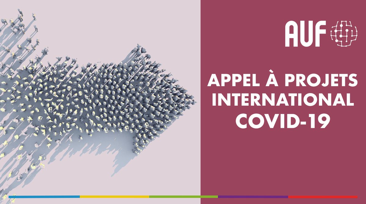 #COVID19 | L’#AUF lance un appel à projets international pour soutenir des initiatives d’#étudiant·e·s, d'élèves-#ingénieur·e·s et de jeunes #chercheur·e·s liées à la pandémie. 

Un fonds exceptionnel de 500 000 € est consacré à cet appel.

👉 bit.ly/2x7Zlax