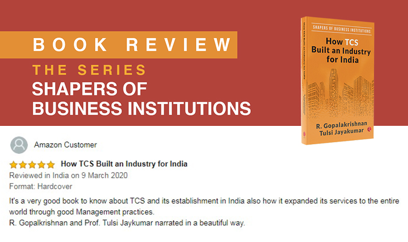 Our_Gopal's tweet photo. It's 5 out of 5 for the book "How TCS Built an Industry for India" which explains all about #TCS and its establishment in India.
#industry #goodmanagement #corporateculture #shaperseries #bookreview #reviews #amazonreview #reviewer #happycustomer #ShapersofBusinessInstitutions https://t.co/BBYcp1Cs90