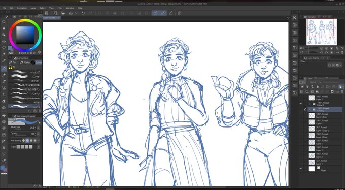 fjkfsfdf;dls trying to do the six outfits for oc meme and i decided to make it like a chart but THEY LOOK LIKE DIFFERENT PEOPLE IM 