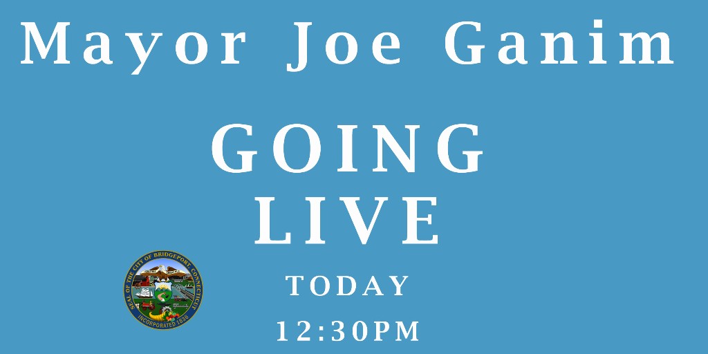 CityofBptCT's tweet photo. Make sure you tune in TODAY at 12:30 PM to hear LIVE updates! We will have special guest Congressman @jahimes! and hear from a #frontline nurse of @HartfordHealthC
#Bridgeport #BPTLive #CTUpdates #StayHome #StayHomeStaySafe #InThisTogether #Healthcare https://t.co/3B2eVswgp2