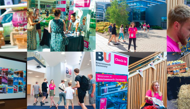 bournemouthuni's tweet photo. Would you like to find out more about studying for an undergraduate degree at BU? Why not join us from the comfort of your own home with our Virtual Open Day on Wednesday 15 April? Book your place today: https://t.co/UDJBbv06pV #belongatbu https://t.co/mjtiY5HbG6