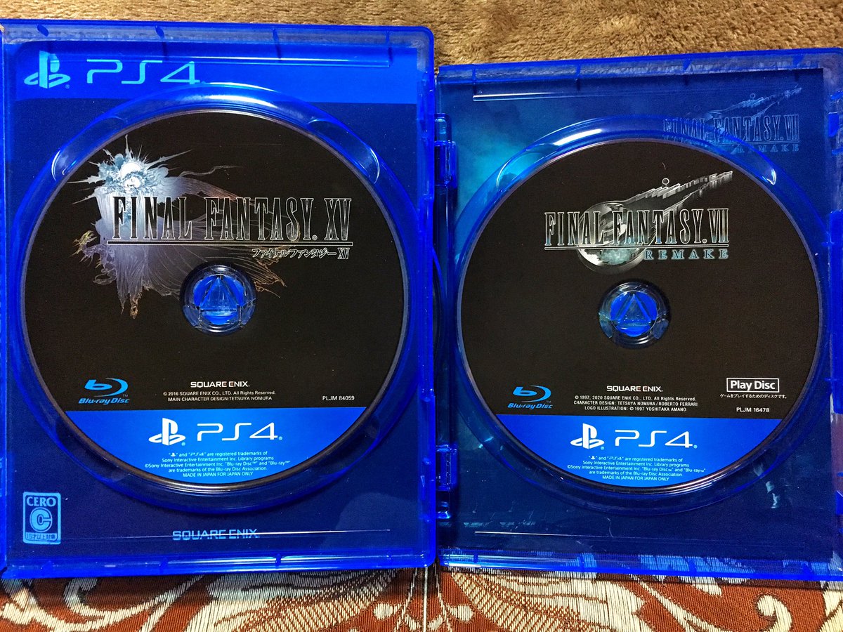 とろろっと A Twitter Ff15とff7リメイクのディスクが似ててちょっと嬉しい15民 Ffシリーズって毎回このデザインなんだろうか 15しかちゃんと見たことないからわからん