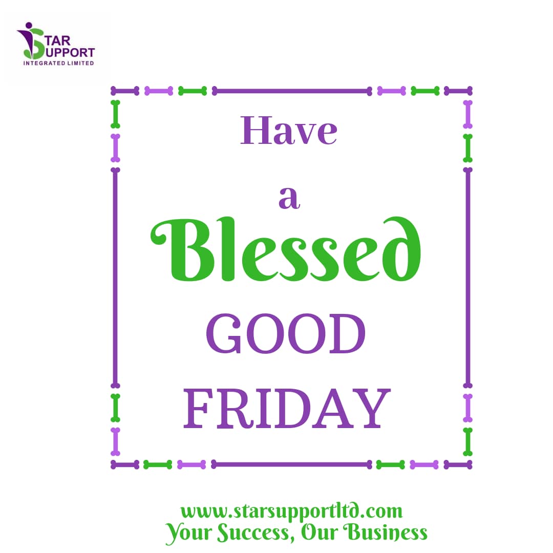 StarSupportLtd's tweet photo. "When Jesus therefore had received the vinegar, he said, It is finished." John 19:30b
He came and took away our pains, worries, sickness and finished the works on the cross.
*TGIGF-THANK GOD IT'S GOOD FRIDAY* #Goodfriday #Easterweekend #Goodloan #Starloan #Staysafe #Tgif https://t.co/PeYOCYYt92