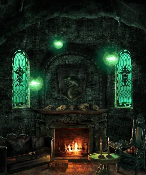 ⁎⁺˳✧༚ slytherin' common room  (my favourite)