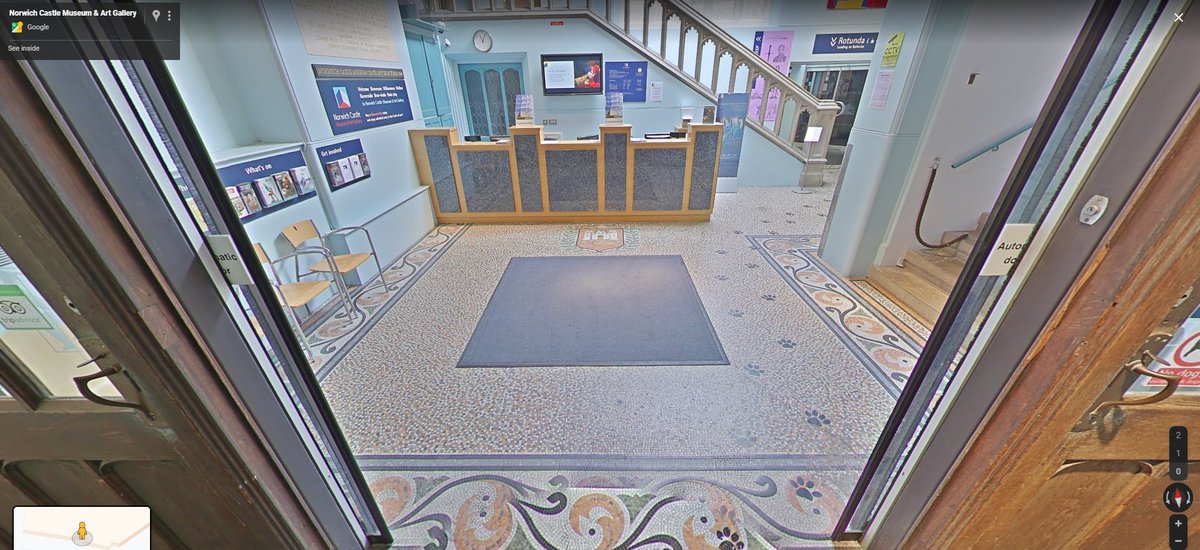 Thanks to  @googlearts you can explore inside the museum virtually via Street View so today we thought we’d take you on a short tour! We start our visit (appropriately enough) at the main entrance. Click to start exploring from here!   https://bit.ly/2Vb0Kox 