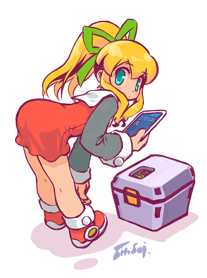 ロールちゃん(ロックマン) 「資材整理ロールちゃん 」|しすいのイラスト