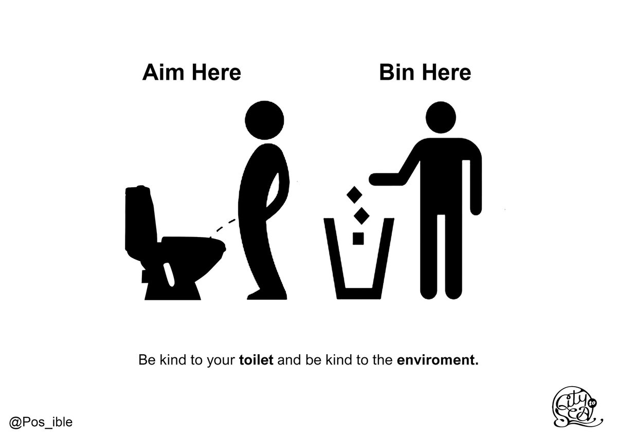 pos_ible's tweet photo. Be kind to your #toilet and be kind to the #environment.
@OneMinuteBriefs @CitytoSea_ #unflushables https://t.co/he8SOjlJLC