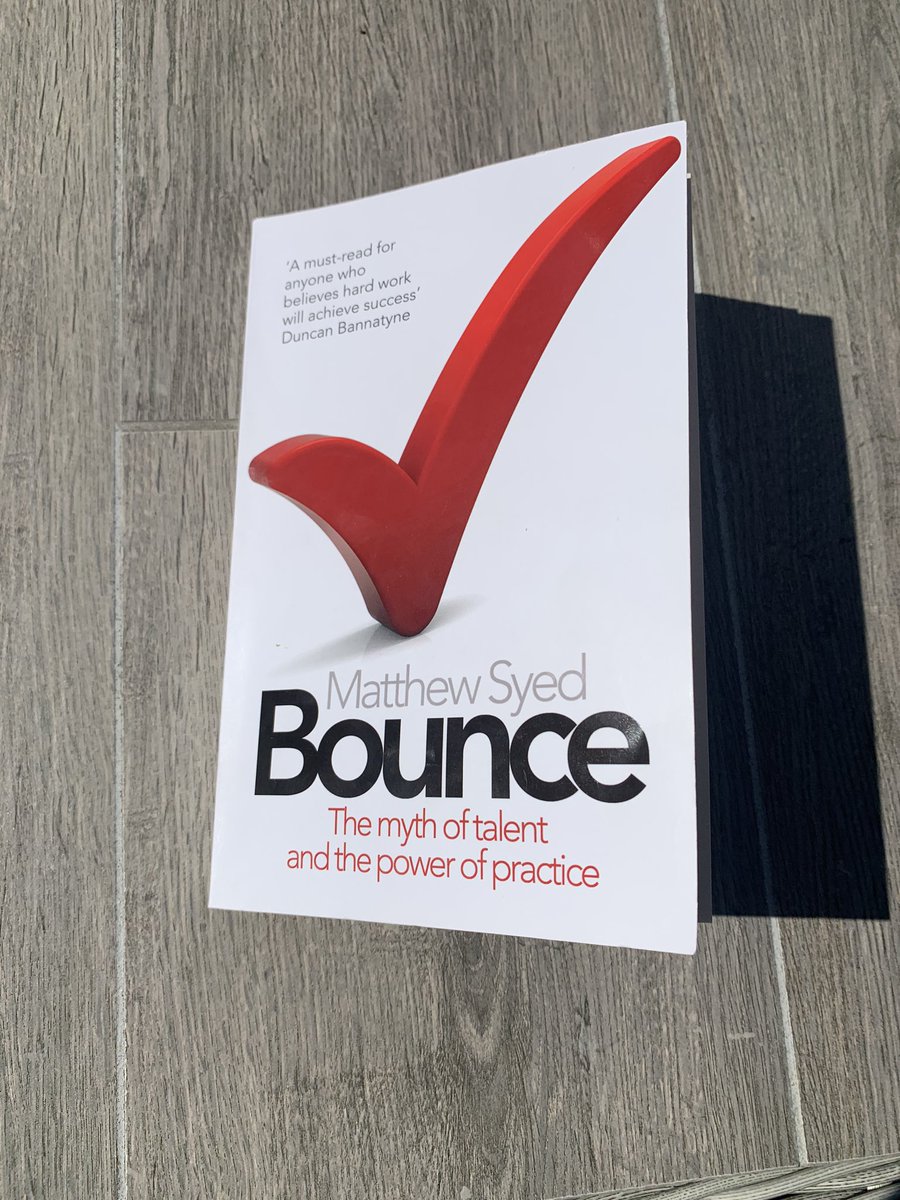 staylor138's tweet photo. @matthewsyed have been storming through Bounce in isolation and absolutely loving it (sorry if a little behind the game). Tempted to read The Greatest next but want to know if you recommend them in chronological order and go Black Box Thinking. Any stinkers I should avoid? https://t.co/1YrqnRq2eN