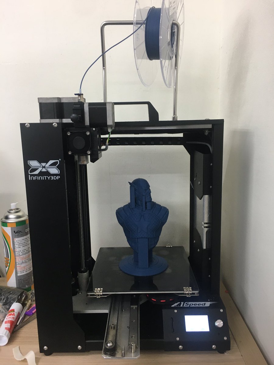 infinity3dp_JP's tweet photo. 20cmデッドプールの次は20cmキャプテンアメリカです!キャプテンは青色が多いので #SpiderMaker さんのマットブルー、積層ピッチ0.12mm、#X1Speed 出力しました。
モデラーは同じ #DavidOstman さんです。興味のある方はこちらのリンクにてhttps://t.co/AUhV9JkQSS
#Infinity3DP https://t.co/NjXarqocuA