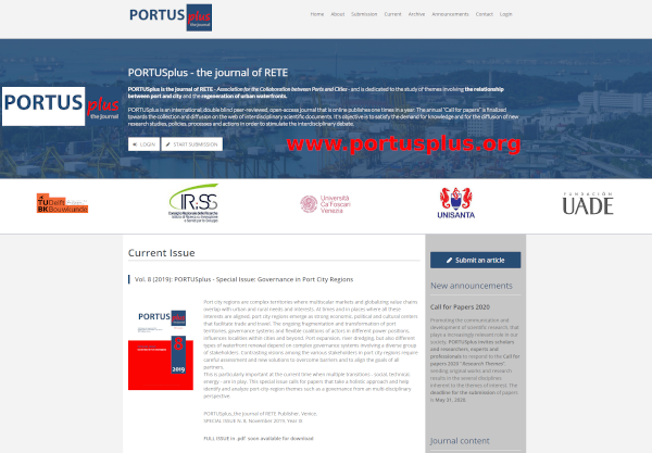 portusonline's tweet photo. CALL FOR PAPERS 2020 #PORTUSplus the journal of #RETE  
“Research Themes” Paper Submission Deadline May 31 2020. PORTUSplus invites experts, professionals, researchers, scholars, to send original works and research results. LINK to Journal: https://t.co/FL1EDMY2rC @RETE_digital https://t.co/fWLbK6a7Y2