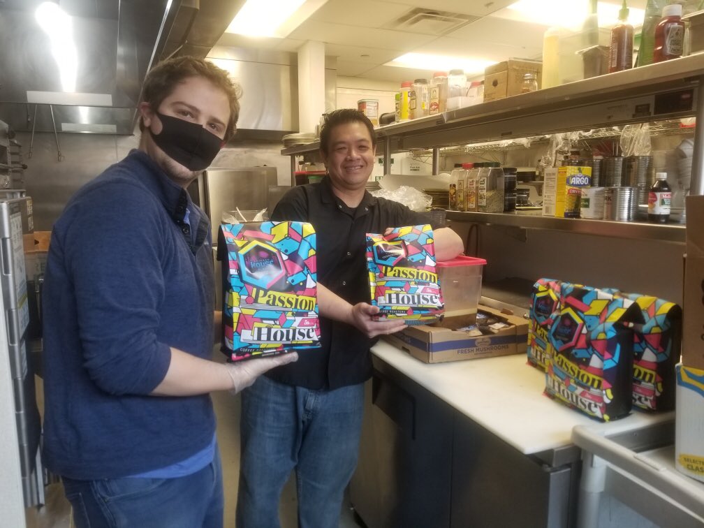 Thank you for the #Grind <a href="/passionhousecr/">Passion House Coffee</a> !  25# of coffee to share with our breakfast meals this weekend!  #FeedItForward