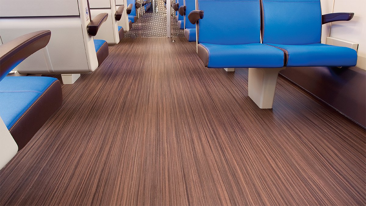 Forbo’s marmoleum FR² and Striato FR have been independently confirmed  as CO₂ neutral floor coverings in  the cradle to gate phase of the product’s life cycle, without the  need for offsetting. Reaction to fire EN 45545-2 : HL3 . Find out more  > fal.cn/37vzj