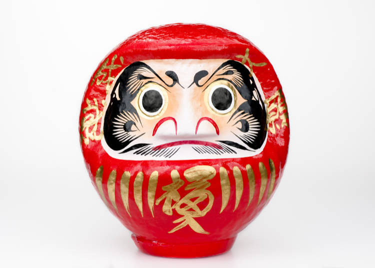 Another Tea Legend is about The Story Of Bodhidharma. Today he is the form of daruma dolls, as the God of Luck and plays a happier role in Japanese life. These dolls, usually red with a black beard and moustache, have just two white circles for eyes. No eyelids.