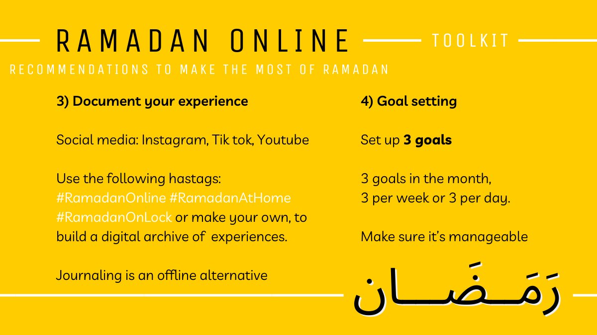 aminAKActs's tweet photo. As salaamu alaikum, Jumu'a Mubarak everyone.
#Ramadan is two weeks away and in light in COVID-19 we need to adapt, fast.
So I'm launching #RamadanOnline, an initiative to bring our communal spirit into the digital space and to truly look build an Ummah of support one iA https://t.co/IbGk0XV24K