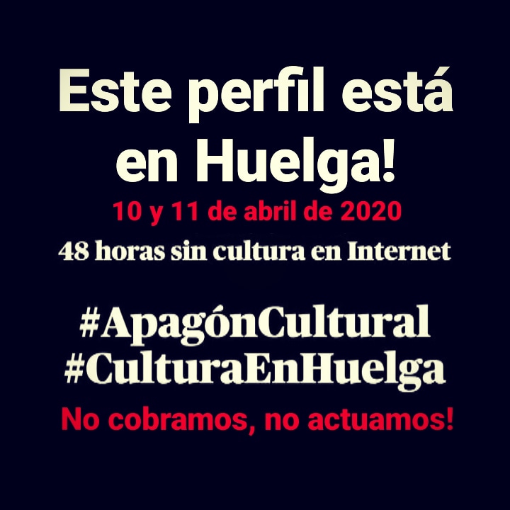 #ApagonCultural #mequedoencaca #mequedosintrabajo