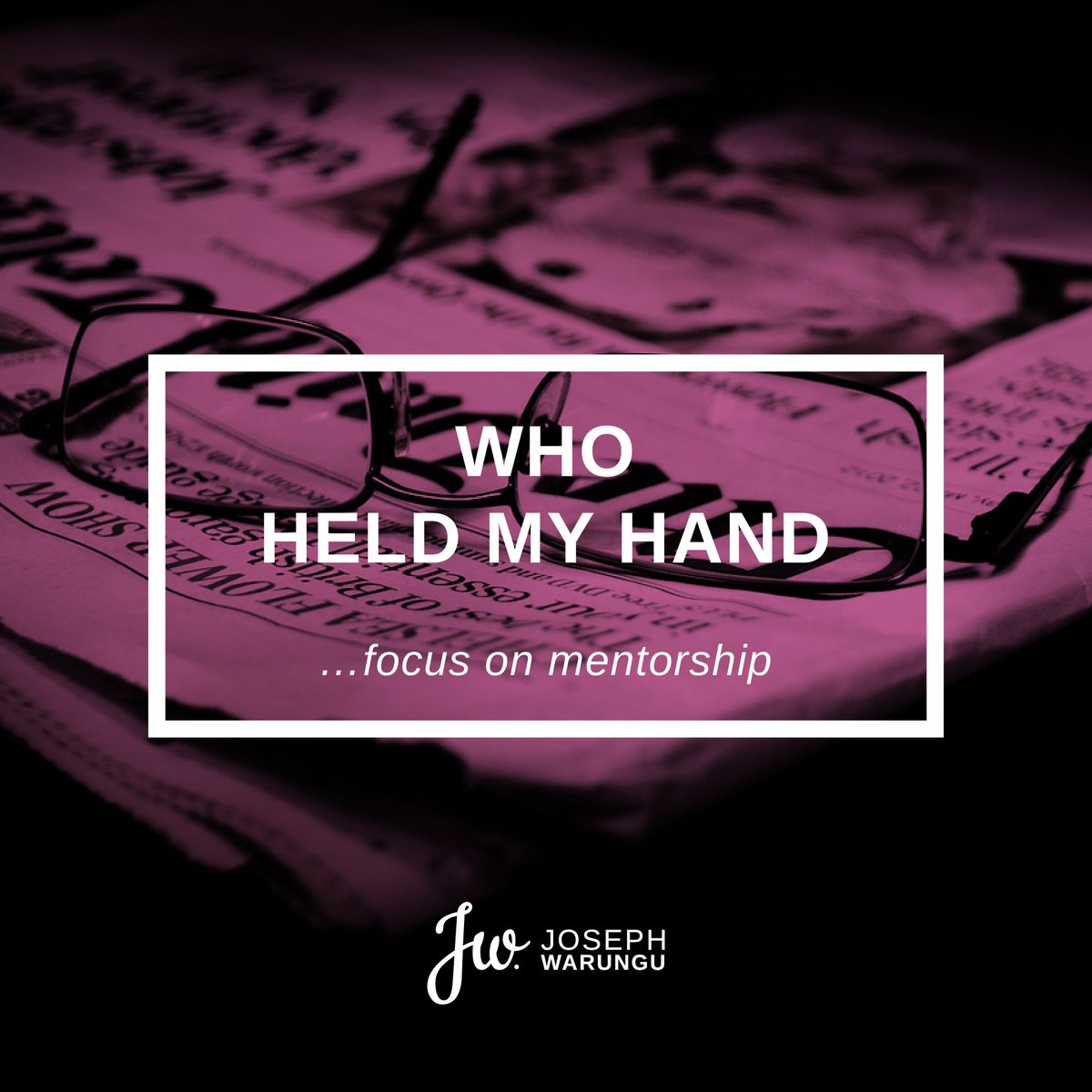 That one single door opened huge gates for me to eventually end up at the BBC in London almost ten years later. He was the first influential person to hold my hand professionally. #WhoHeldMyHand