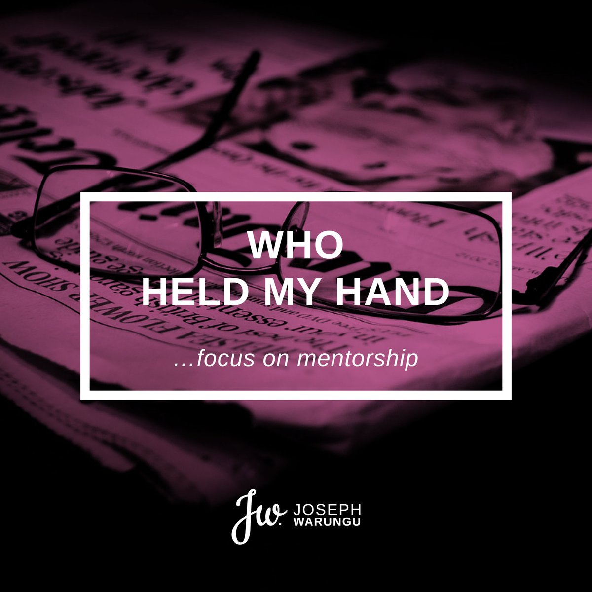Nyamboki’s act of bravery and kindness is part of the reason why after leaving the BBC I chose to start and invest my time and personal resources in a national mentorship programme for young journalists in Kenya.   #WhoHeldMyHand
